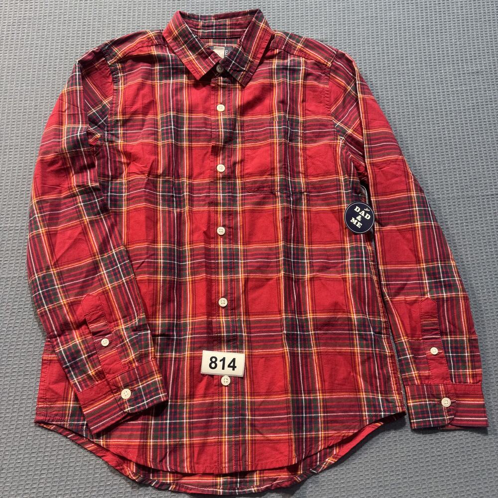 The‎ Children's Place Dad Matching Short Sleeve Shirt Boy's Sz L Brand New